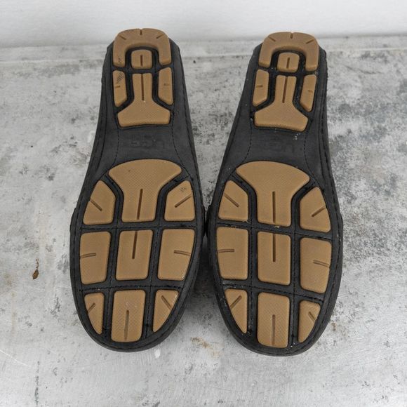 𝅺UGG Dempsey Driving Moccasins Loafers Black Size 6.5 Leather - Picture 7 of 7